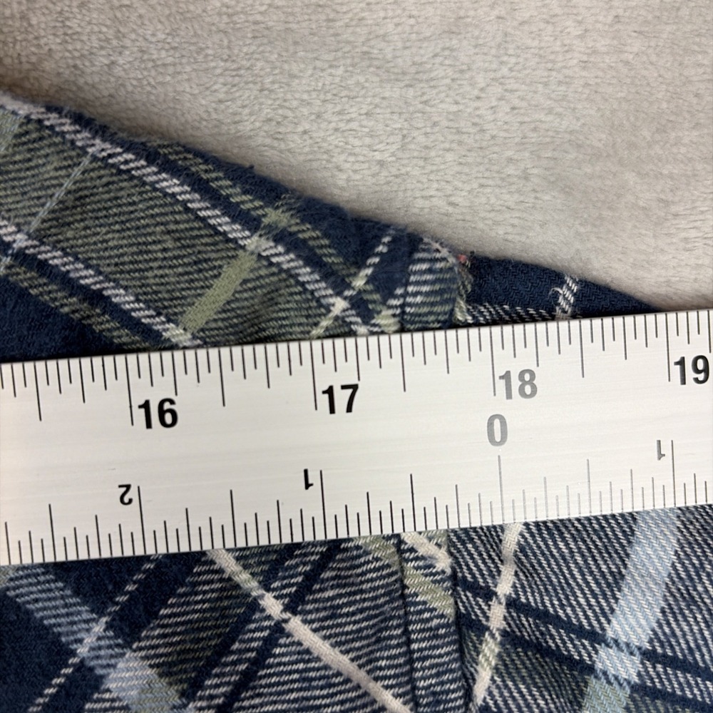 GAP Shirt Women's L Blue Plaid Long Sleeve Button Down Relaxed Fit Flannel NWT - Picture 9 of 11
